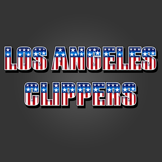 Los Angeles Clippers American Captain Logo iron on paper